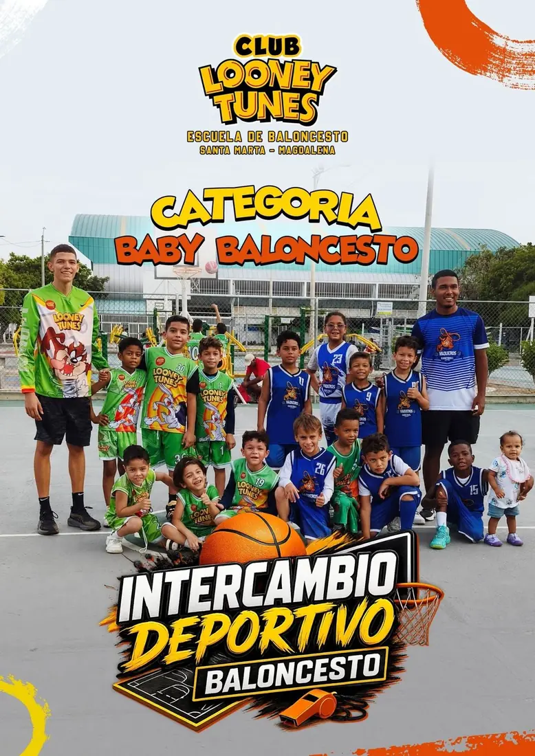 Categoría Baby Baloncesto con sus entrenadores