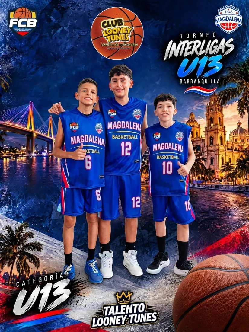 Tres jugadores del club convocados a la selección Magdalena para el Torneo Interligas U13